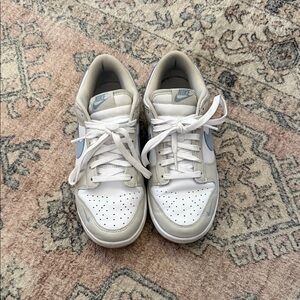 Nike White and Blue Athletic Shoes